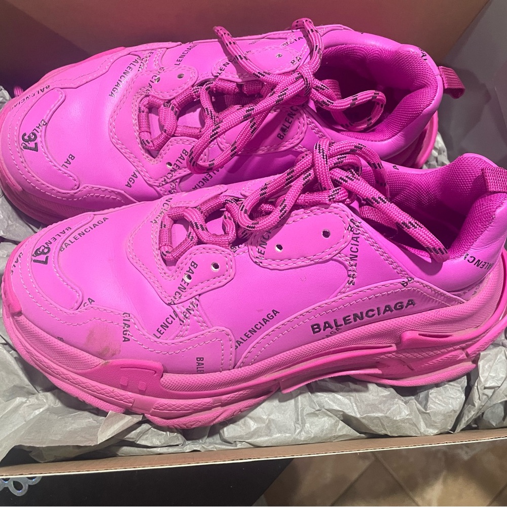 Balenciaga Vibrant Pink Sneakers